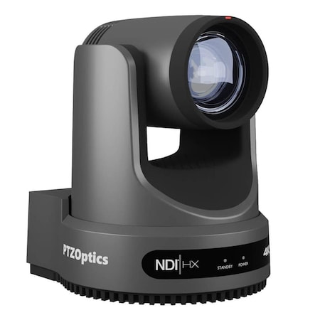 Ptz Optics Move 4K NDI-HX PTZ Camera with 12x Optical Zoom, Gray PT12X-4K-GY-G3